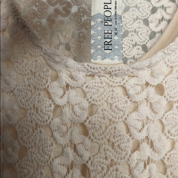 Free People Crochet Dress, Ivory, size M - Picture 3 of 3